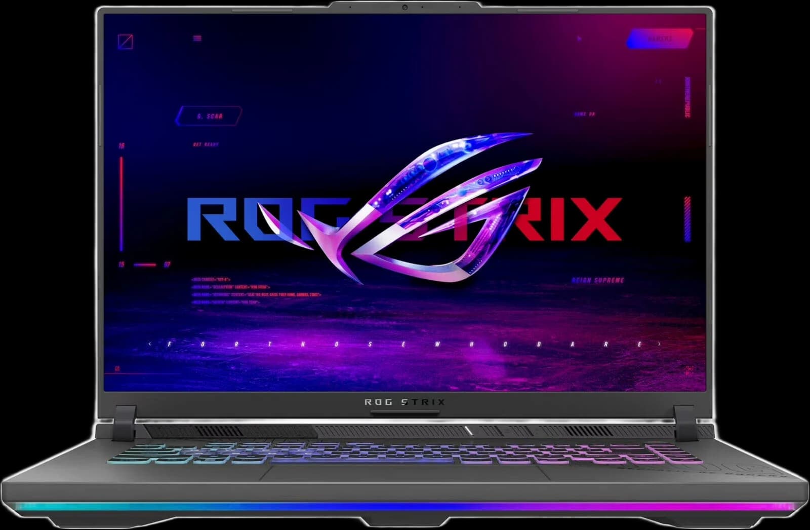ASUS ROG Strix G16 Gaming Laptop, 16 FHD 165Hz Display, AMD Ryzen 9 8940HX Processor, 16GB RAM, 1TB SSD, GeForce RTX 5070 8 GB, English Keyboard, Windows 11, Gray 90NR0L67-M004S0