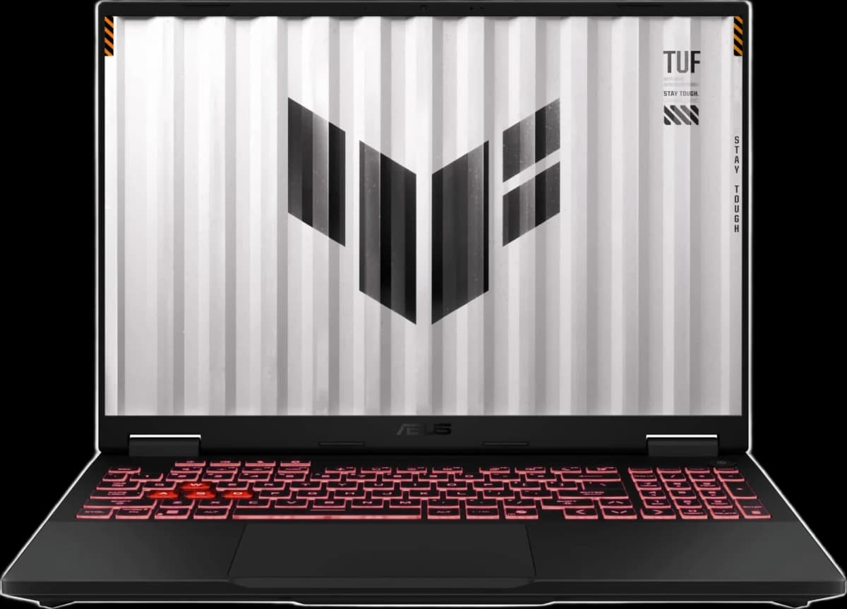 ASUS TUF Gaming A16 FA608PM Laptop, 16" WUXGA IPS 165Hz Display, AMD Ryzen 9 8940HX, 16GB RAM, 1TB SSD, GeForce RTX 5060 8GB GPU, English-Arabic K/B, Win11Home, Jaeger Gray | 90NR0MC1-M003X0
